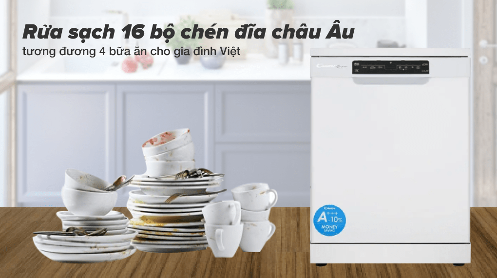 Rửa sạch chén đĩa tương đương 4 bữa ăn cho gia đình người Việt