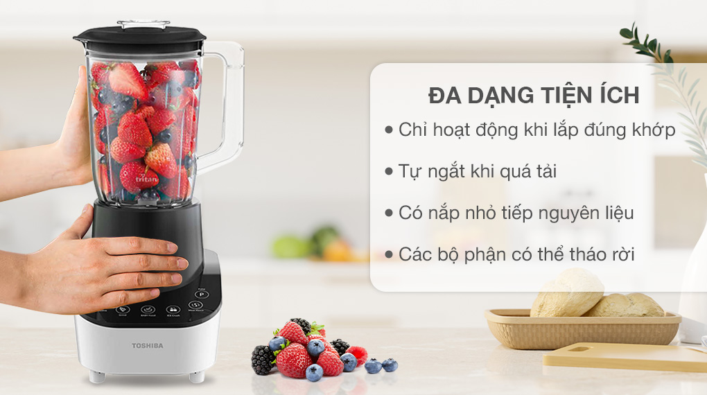 Máy xay sinh tố Toshiba BL-70PS1PV - Tiện ích và chức năng