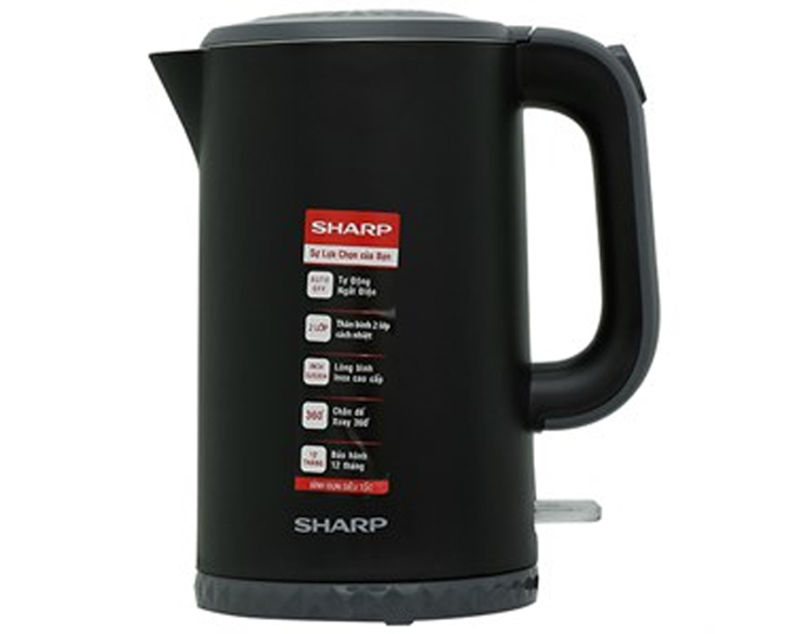 Bình đun siêu tốc Sharp 1.7 lít EKJ-17EVPS-BK
