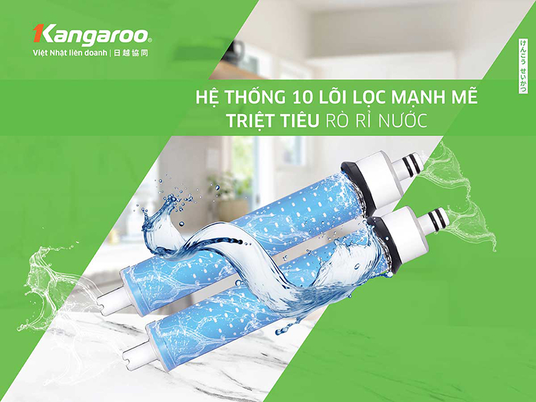 Máy lọc nước Kangaroo Hydrogen KG10A16 10 lõi