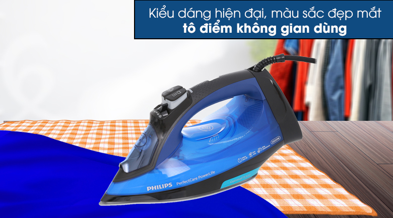thiết kế - Bàn ủi hơi nước Philips GC3920