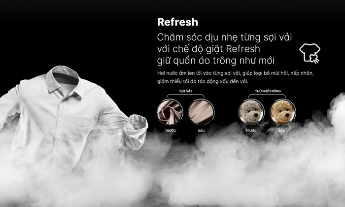 Chế độ Refresh máy giặt AQUA là gì? Tác dụng và cách dùng - META.vn