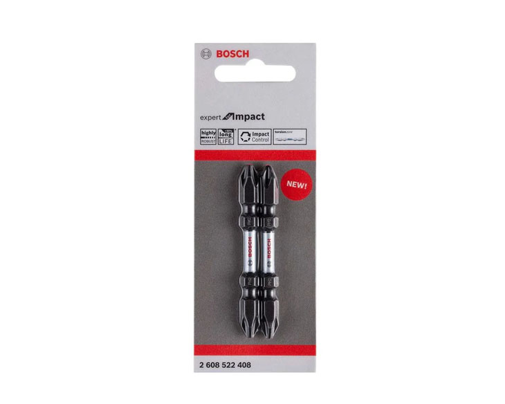 Đầu vặn vít ngắn dòng expert Bosch bộ 2 mũi (PH2- 65mm)
