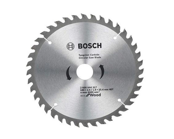 Lưỡi cưa gỗ Bosch 180x25.4mm T40 (2608644317)