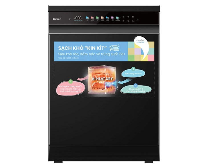 Máy rửa chén độc lập Comfee CDWEF1533GB-WU-VN