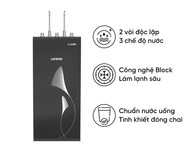 Máy lọc nước nóng lạnh Livotec 629S