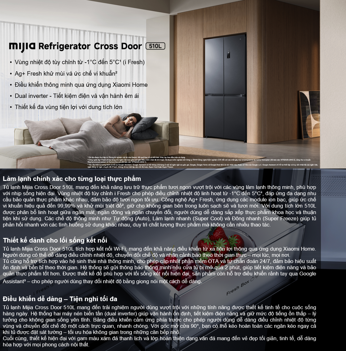 Tủ lạnh Xiaomi Mijia Cross Door 510L