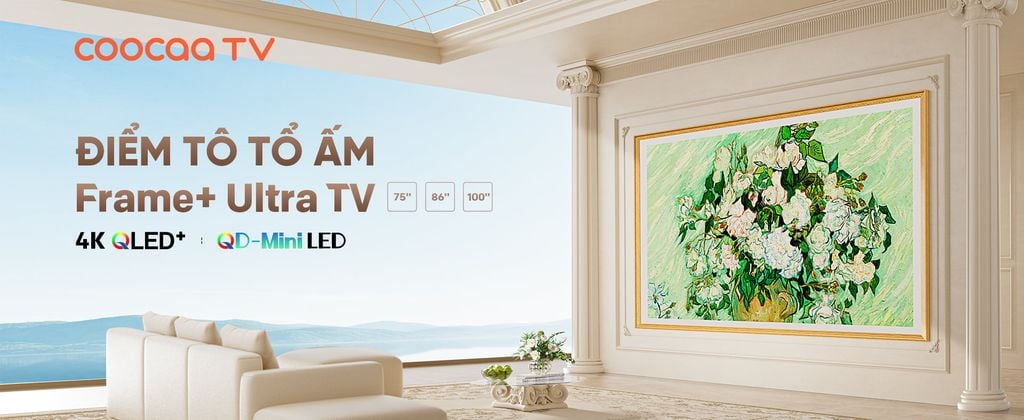 Google Tivi QLED Khung Tranh Coocaa 75 inch 75L85