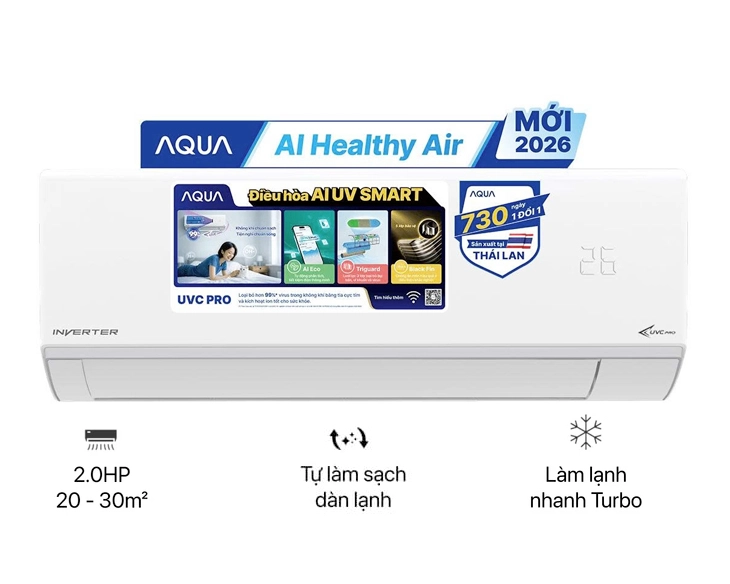 Máy lạnh AQUA Inverter 2 HP AQA-RV18QE2